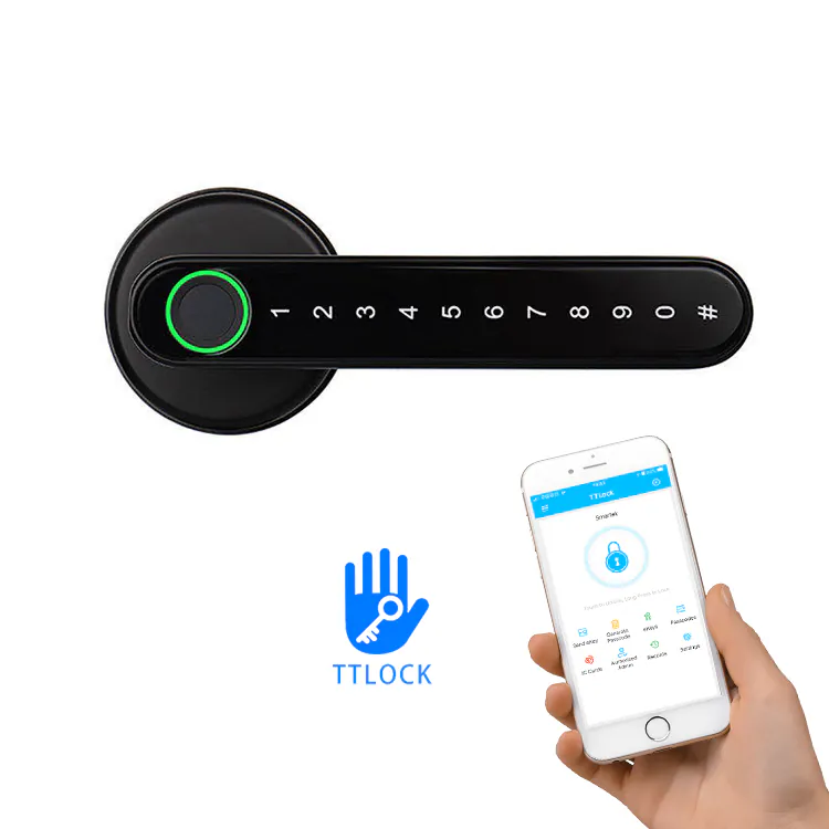 KHÓA VÂN TAY CỬA GỖ LAFFER T09